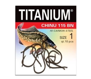 Háčiky Titanium Chinu veľ.2/0